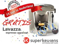 Espresso apparaat twv €209 kado!