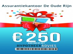 € 250,- korting op hypotheekadvies