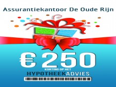 € 250,- korting op hypotheekadvies