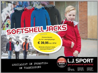 Actie softshelljacks!