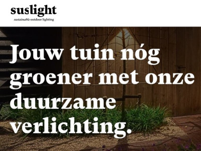 Duurzame tuinverlichting